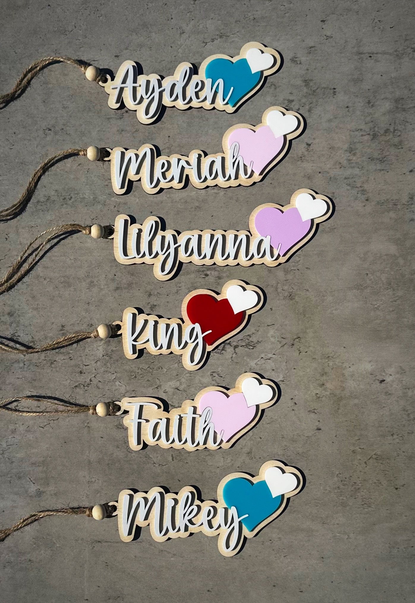 Heart Name Tag