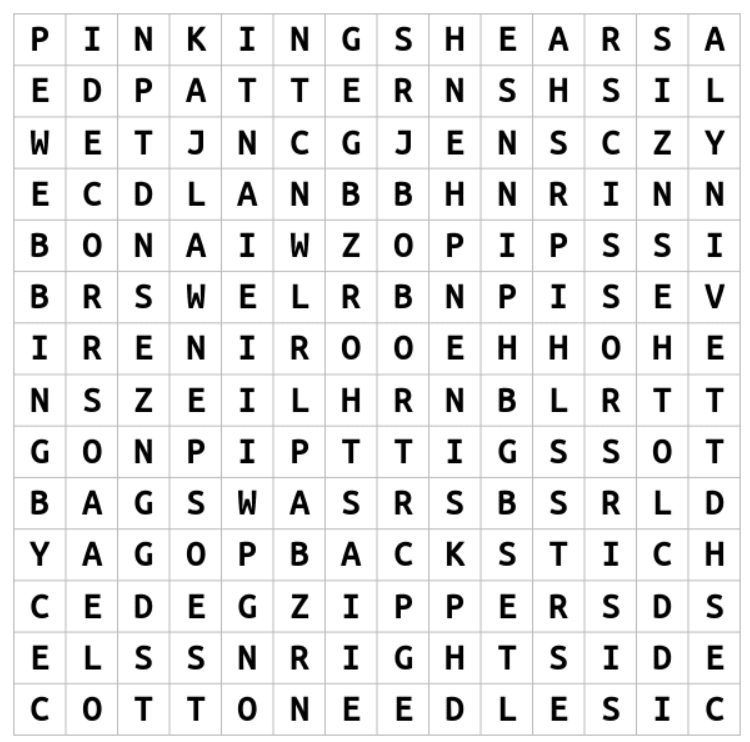 BJs Word Search