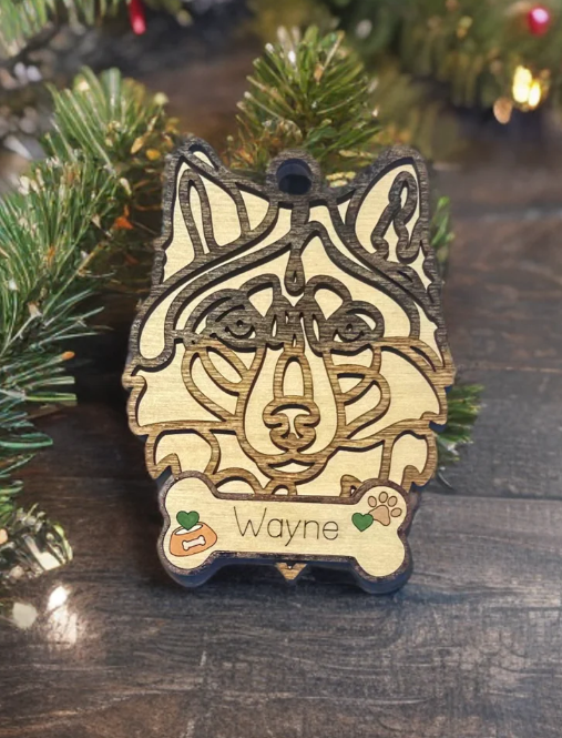 Wolfdog Ornament